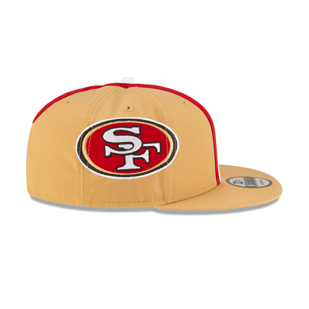 San Francisco 49ers New Era HELMET 9Fifty Snapback Hat - Gold/Red