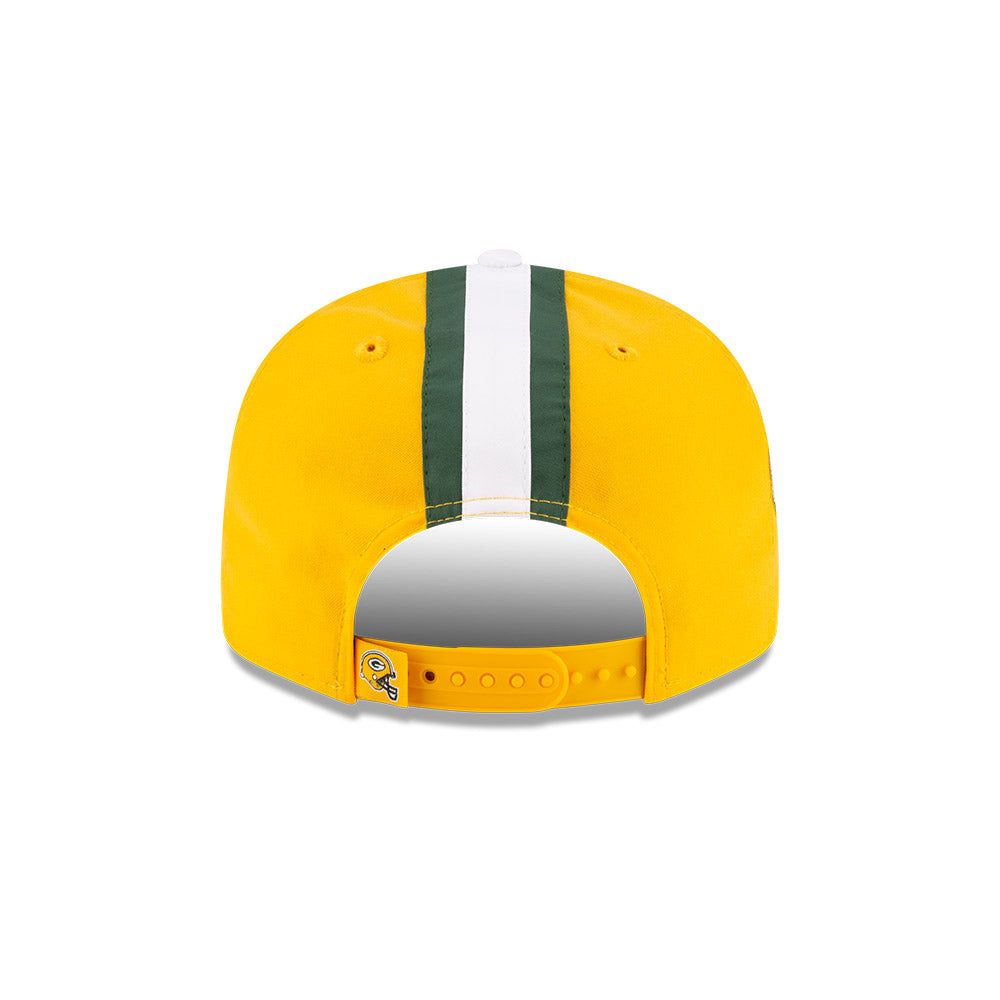 Green Bay Packers New Era HELMET 9Fifty Snapback Hat - Yellow/Green