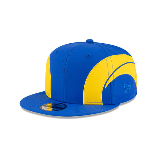 Los Angeles Rams New Era HELMET 9Fifty Snapback Hat - Royal/Yellow