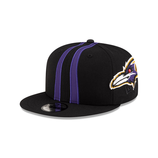 Baltimore Ravens New Era HELMET 9Fifty Snapback Hat - Black/Purple