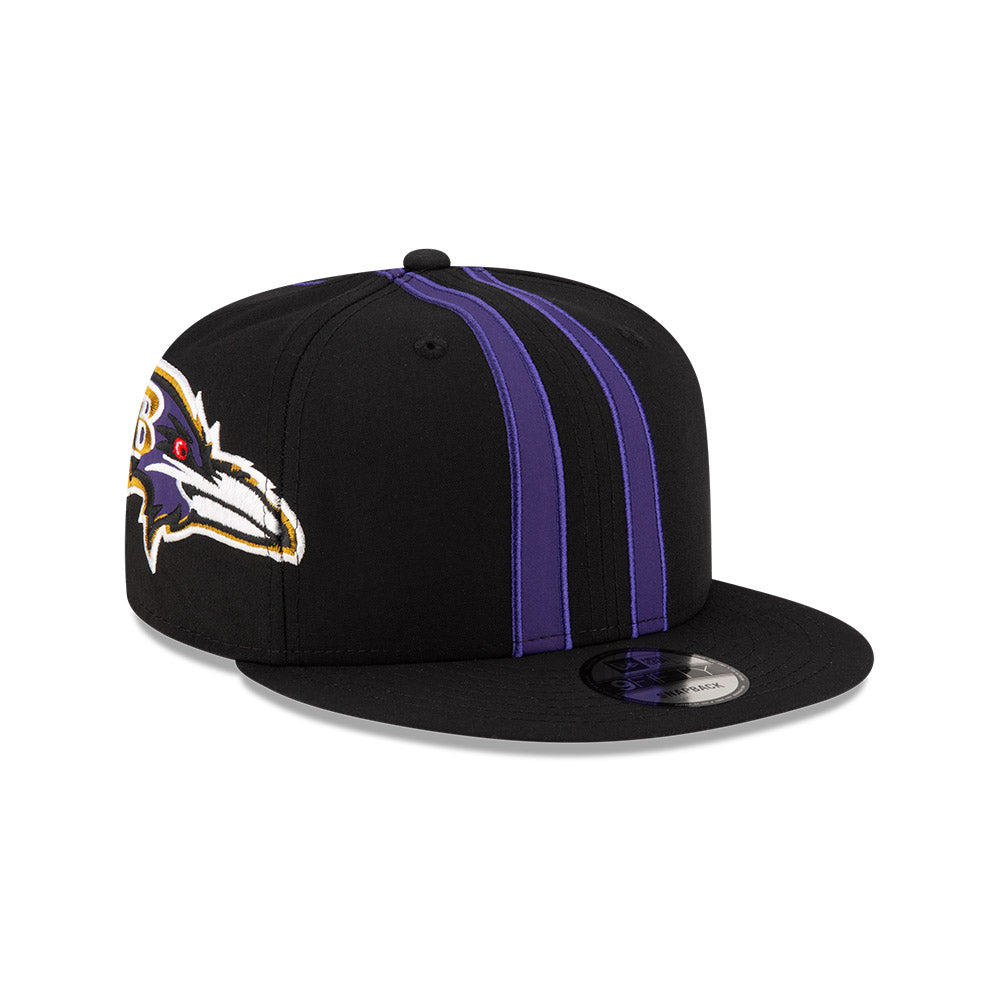 Baltimore Ravens New Era HELMET 9Fifty Snapback Hat - Black/Purple