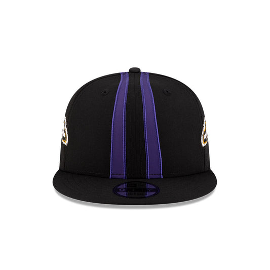 Baltimore Ravens New Era HELMET 9Fifty Snapback Hat - Black/Purple