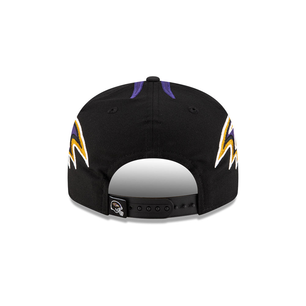 Baltimore Ravens New Era HELMET 9Fifty Snapback Hat - Black/Purple