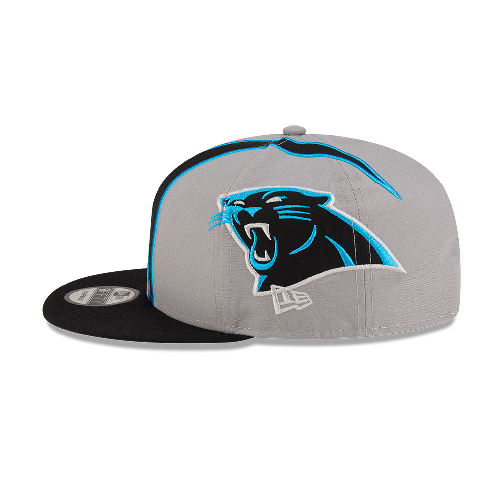 Carolina Panthers New Era HELMET 9Fifty Snapback Hat - Gray/Black