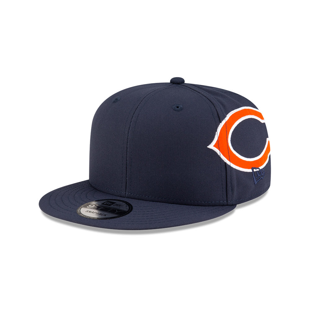 Chicago Bears New Era HELMET 9Fifty Snapback Hat -Navy/Orange