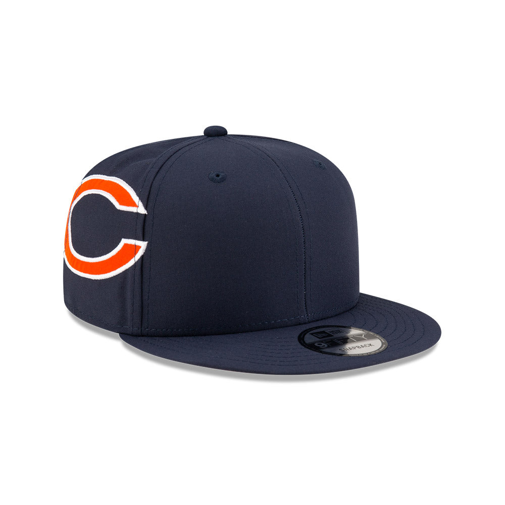 Chicago Bears New Era HELMET 9Fifty Snapback Hat -Navy/Orange