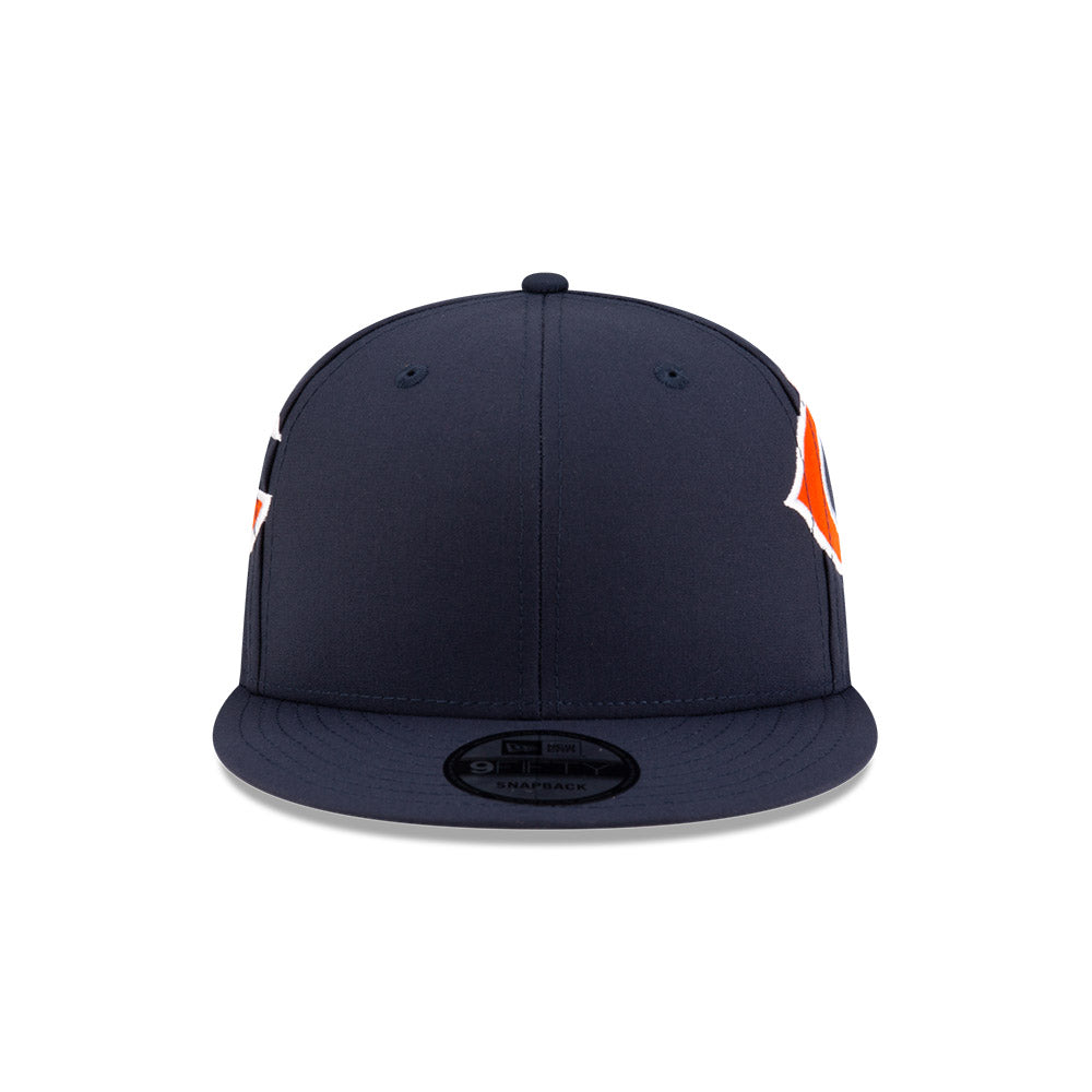 Chicago Bears New Era HELMET 9Fifty Snapback Hat -Navy/Orange