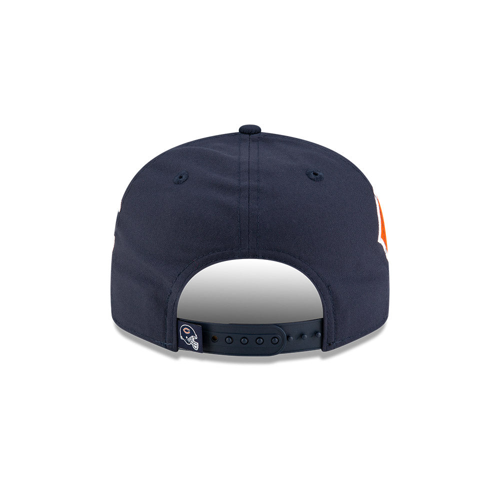 Chicago Bears New Era HELMET 9Fifty Snapback Hat -Navy/Orange