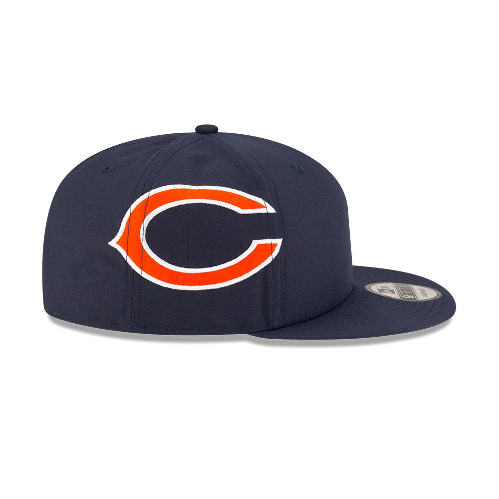 Chicago Bears New Era HELMET 9Fifty Snapback Hat -Navy/Orange