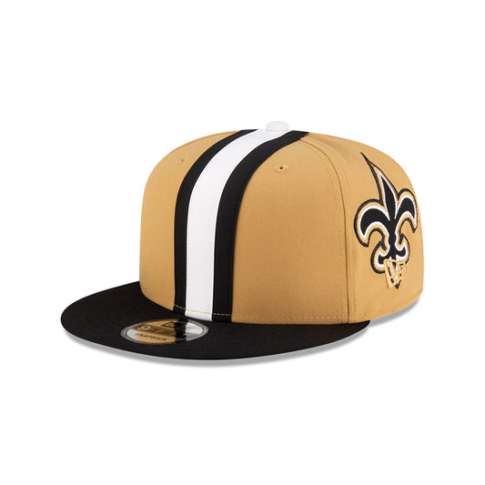 New Orleans Saints New Era HELMET 9Fifty Snapback Hat - Gold/Black