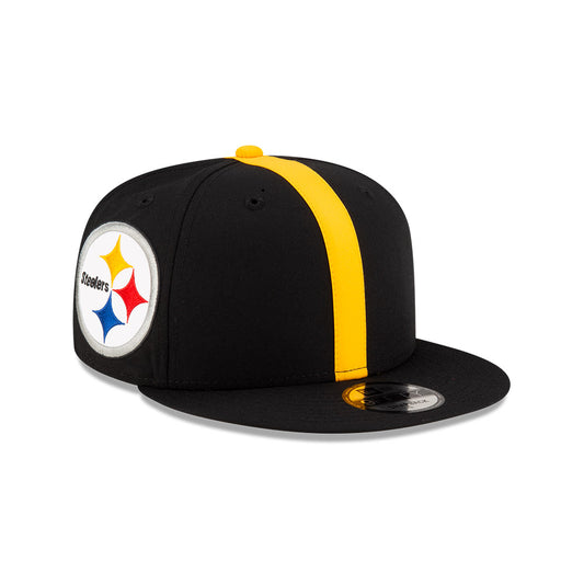 Pittsburgh Steelers New Era HELMET 9Fifty Snapback Hat - Black/Yellow