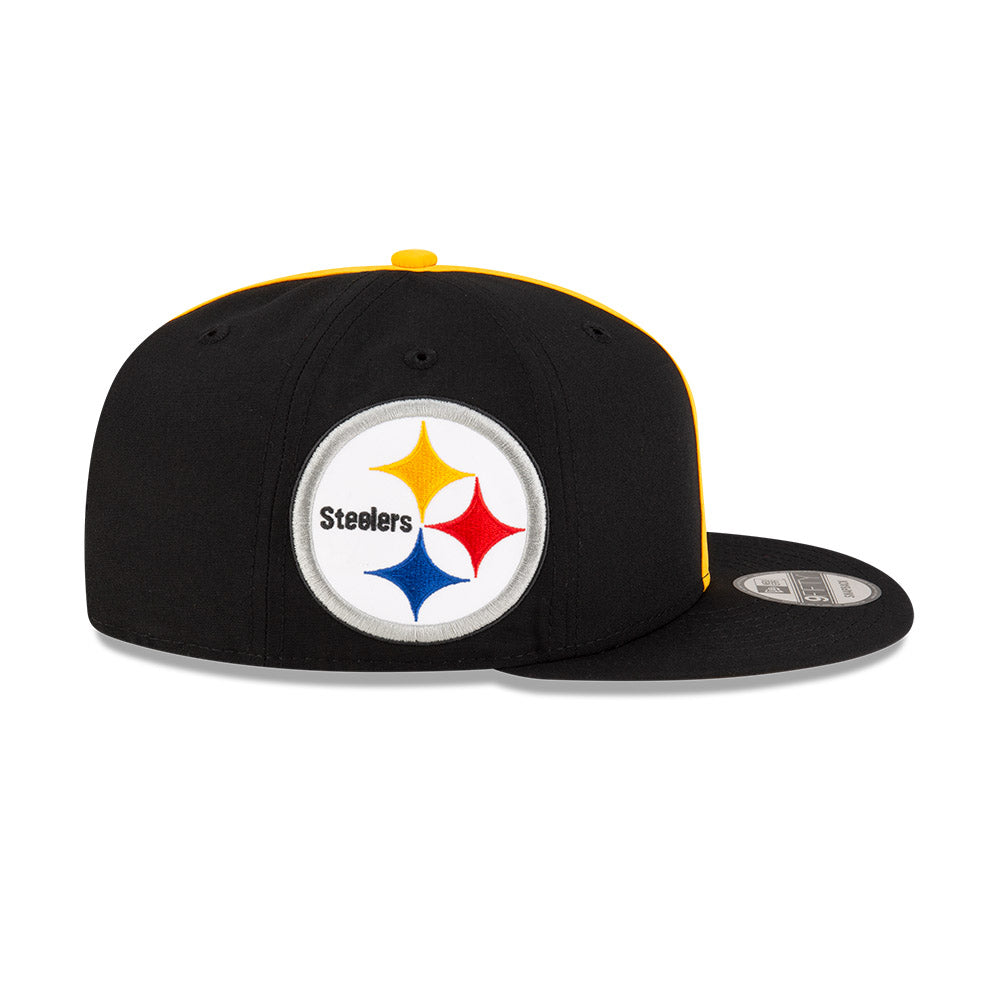 Pittsburgh Steelers New Era HELMET 9Fifty Snapback Hat - Black/Yellow