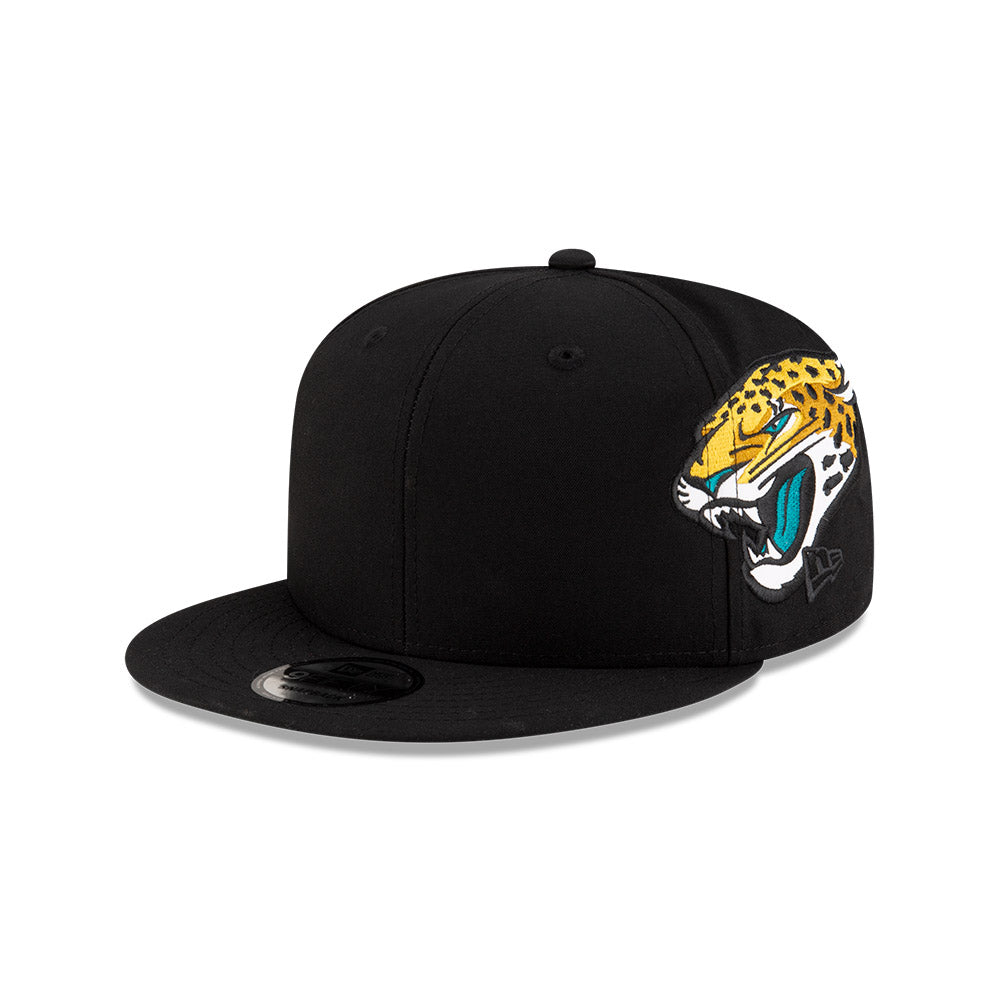 Jacksonville Jaguars New Era HELMET 9Fifty Snapback Hat - Black/Teal