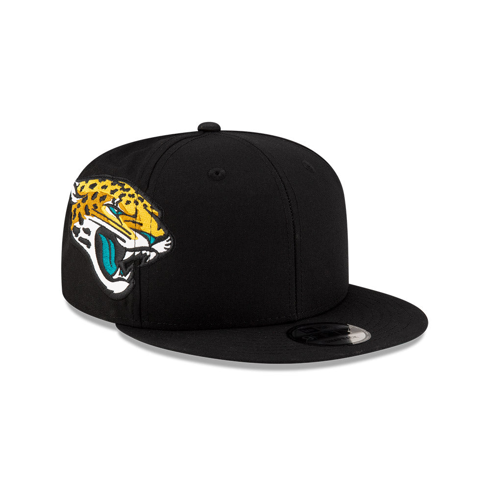 Jacksonville Jaguars New Era HELMET 9Fifty Snapback Hat - Black/Teal