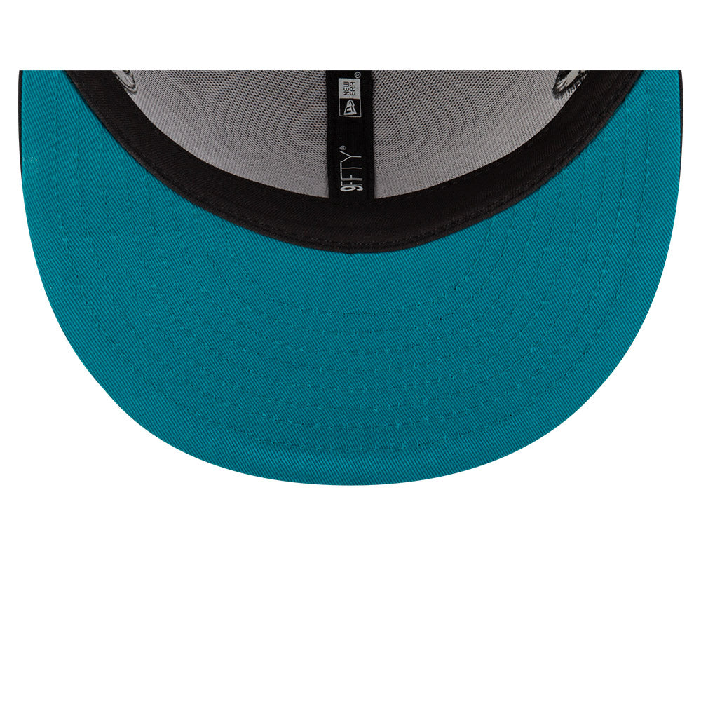 Jacksonville Jaguars New Era HELMET 9Fifty Snapback Hat - Black/Teal