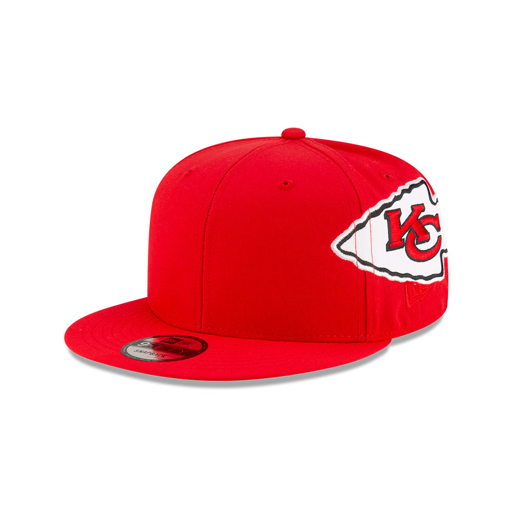 Kansas City Chiefs New Era HELMET 9Fifty Snapback Hat - Red/Yellow