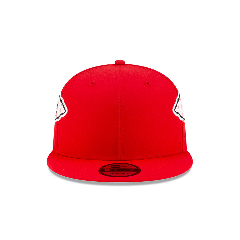 Kansas City Chiefs New Era HELMET 9Fifty Snapback Hat - Red/Yellow