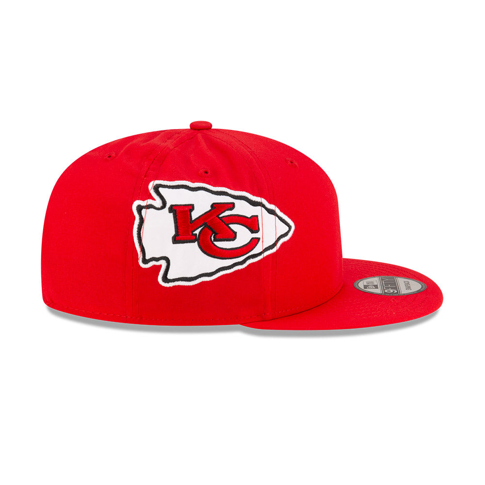 Kansas City Chiefs New Era HELMET 9Fifty Snapback Hat - Red/Yellow