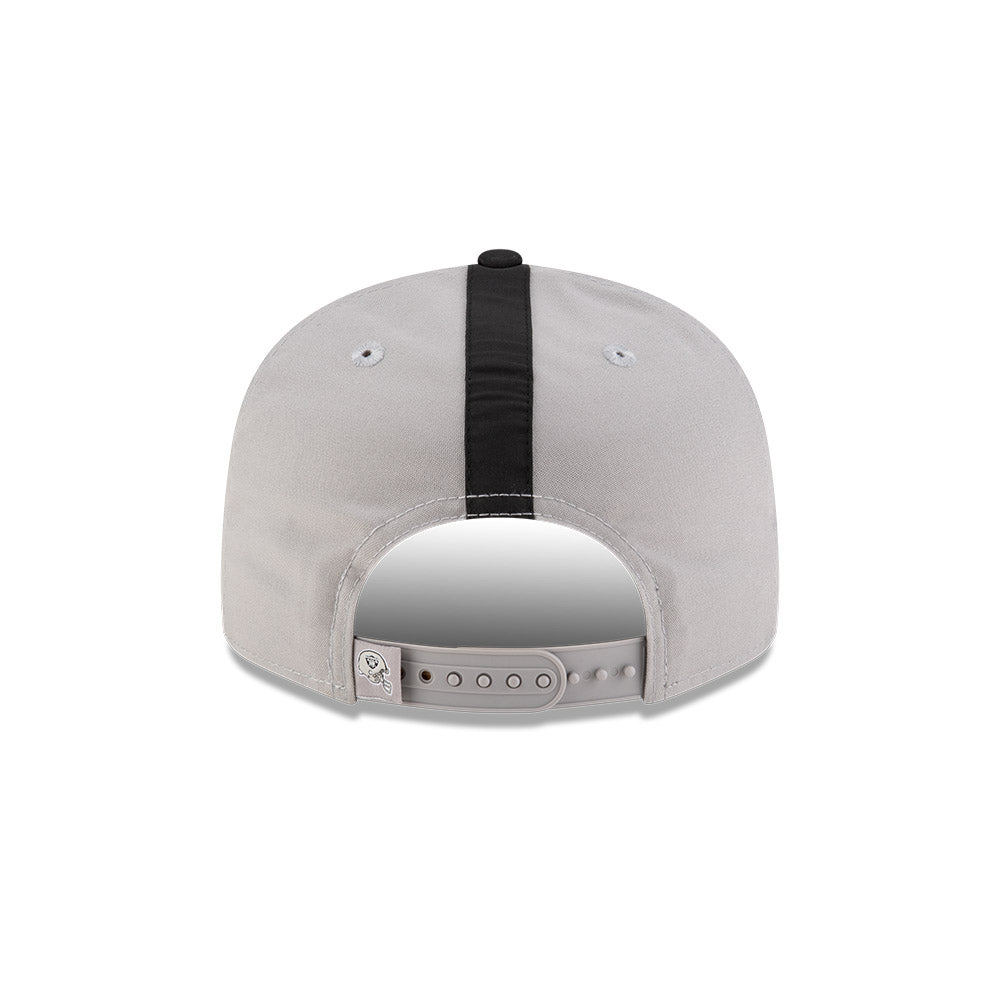 Las Vegas Raiders New Era HELMET 9Fifty Snapback Hat - Gray/Black