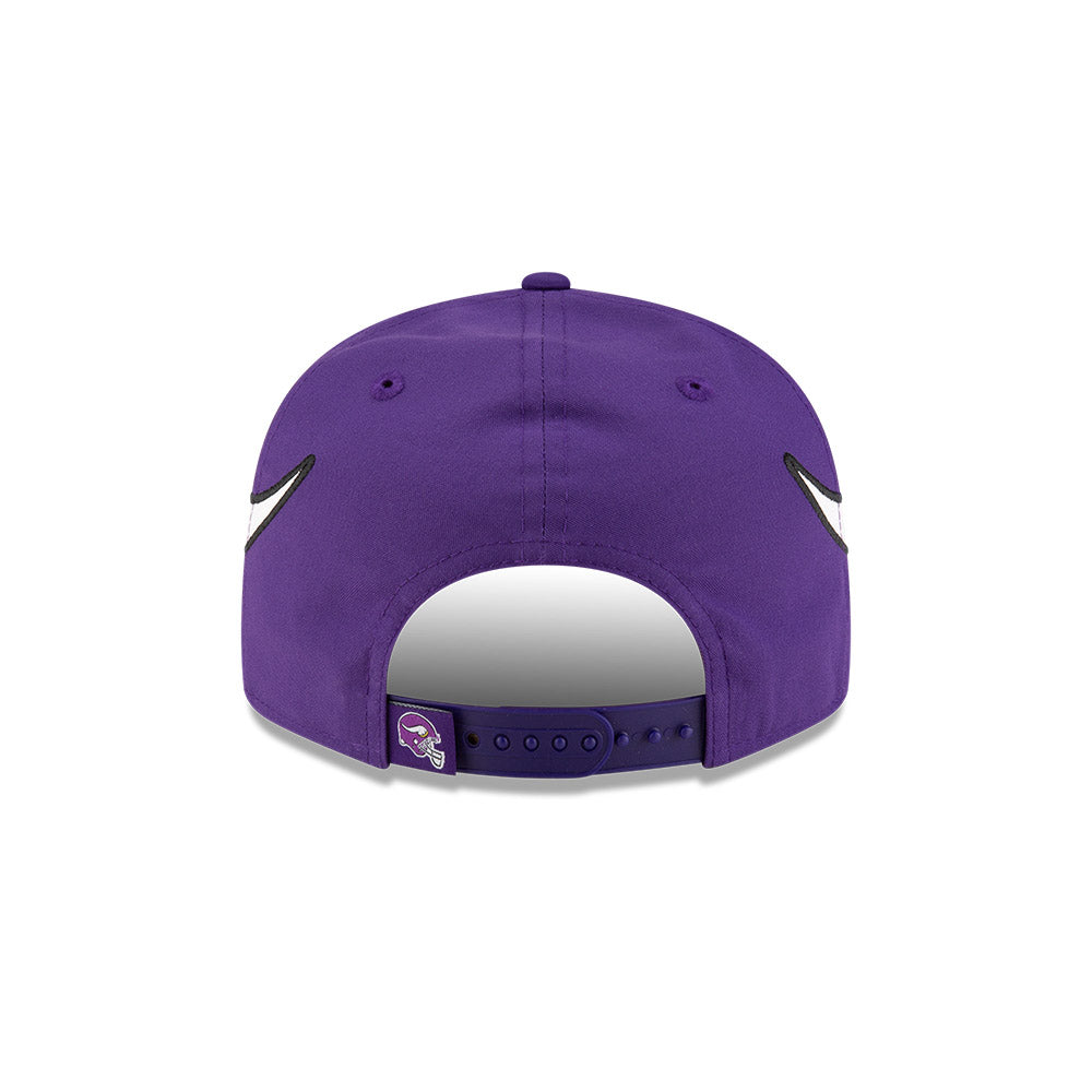 Minnesota Vikings New Era HELMET 9Fifty Snapback Hat - Purple/Yellow