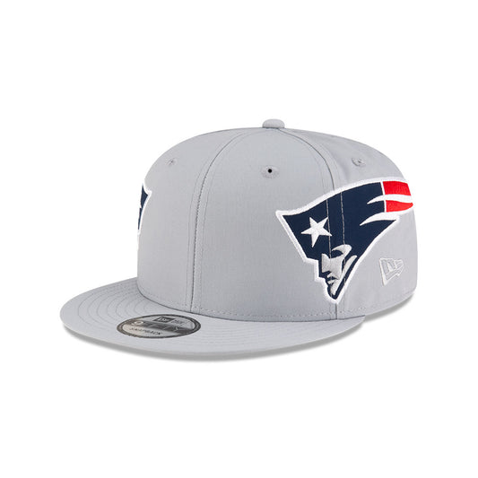 New England Patriots New Era HELMET 9Fifty Snapback Hat - Gray/Red