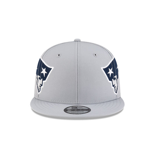 New England Patriots New Era HELMET 9Fifty Snapback Hat - Gray/Red