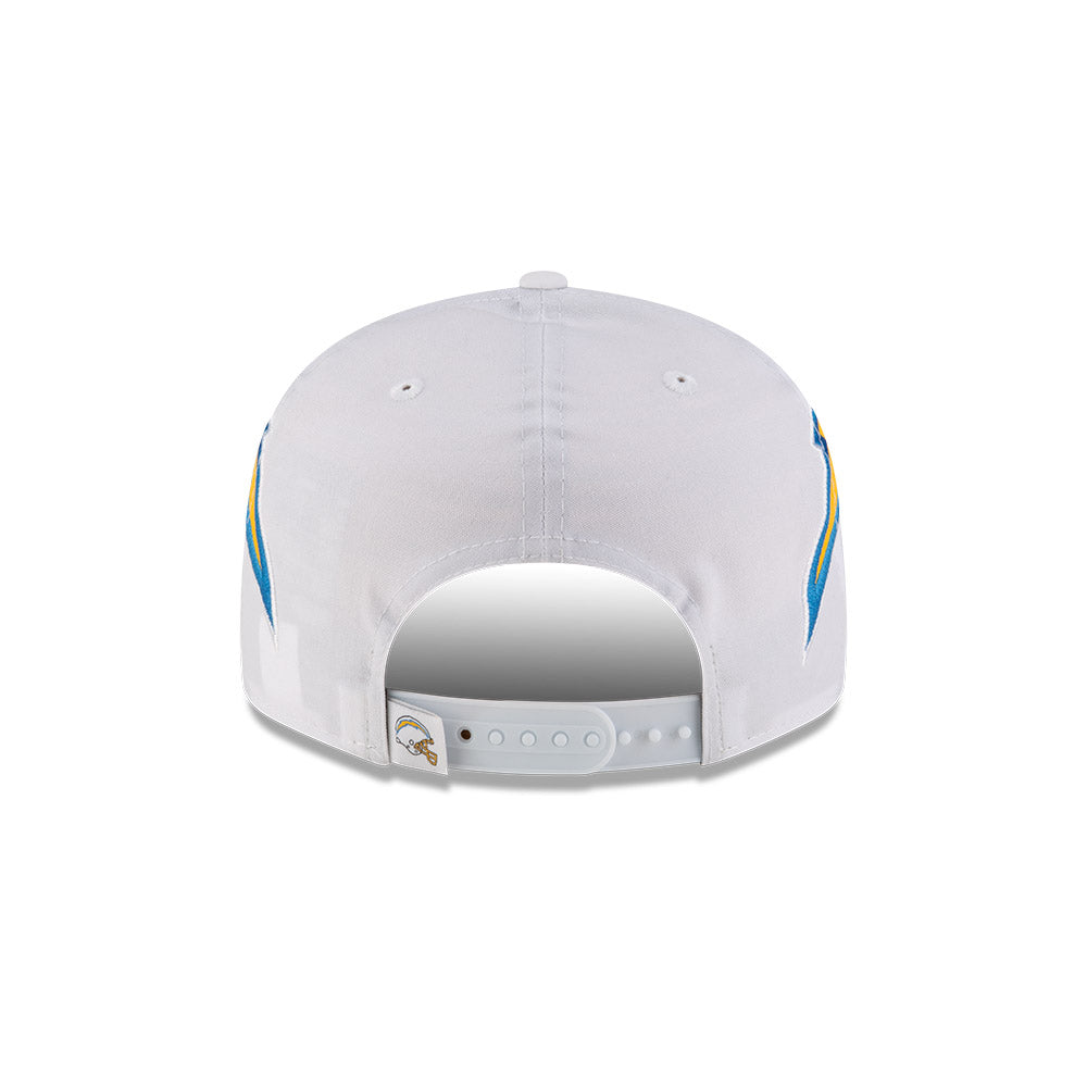 Los Angeles Chargers New Era HELMET 9Fifty Snapback Hat - White/Yellow