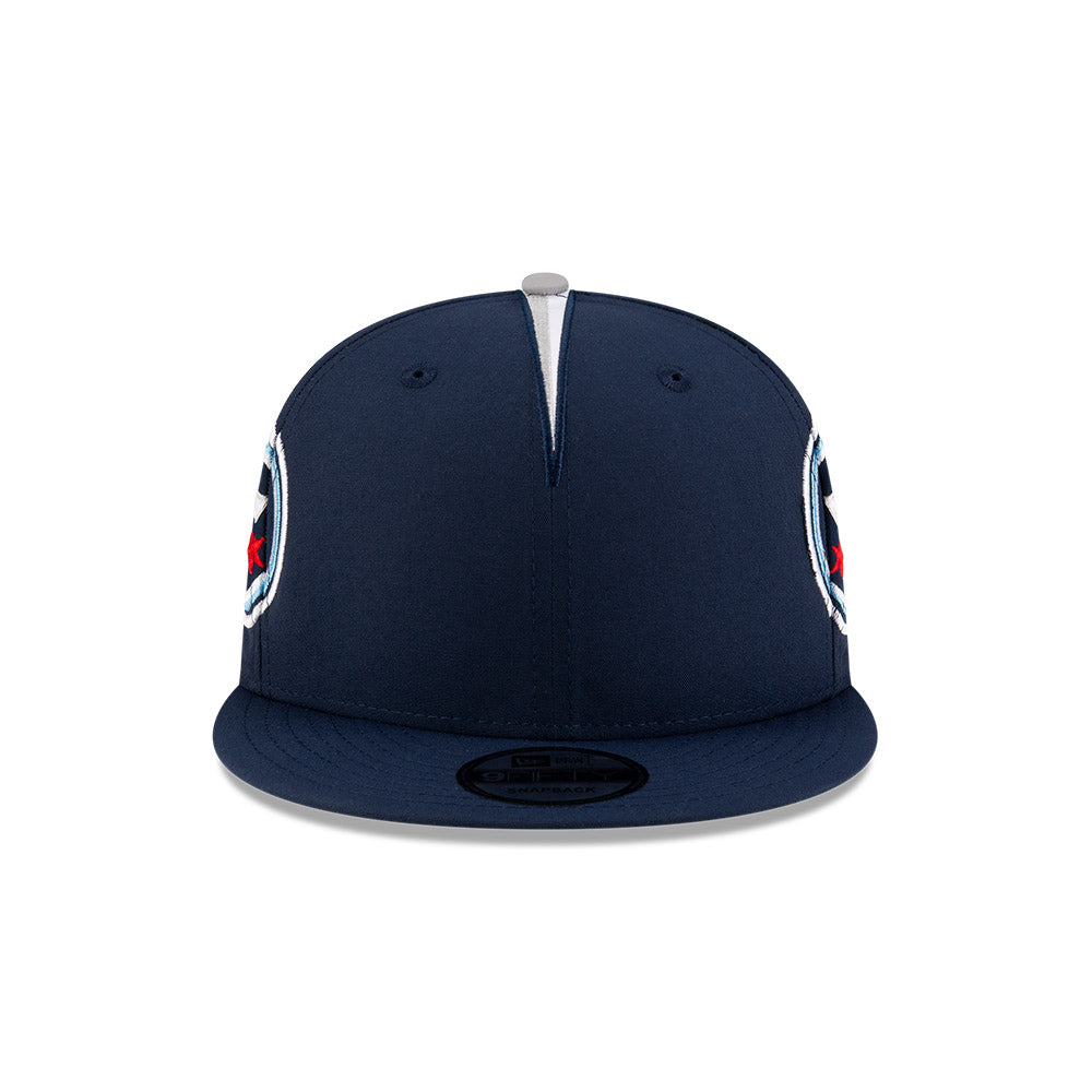 Tennessee Titans New Era HELMET 9Fifty Snapback Hat -Navy/Sky