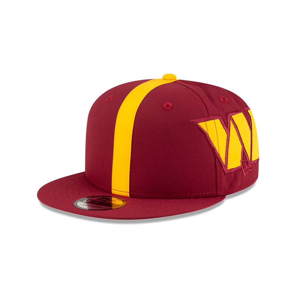 Washington Commanders New Era HELMET 9Fifty Snapback Hat - Burgundy/Yellow