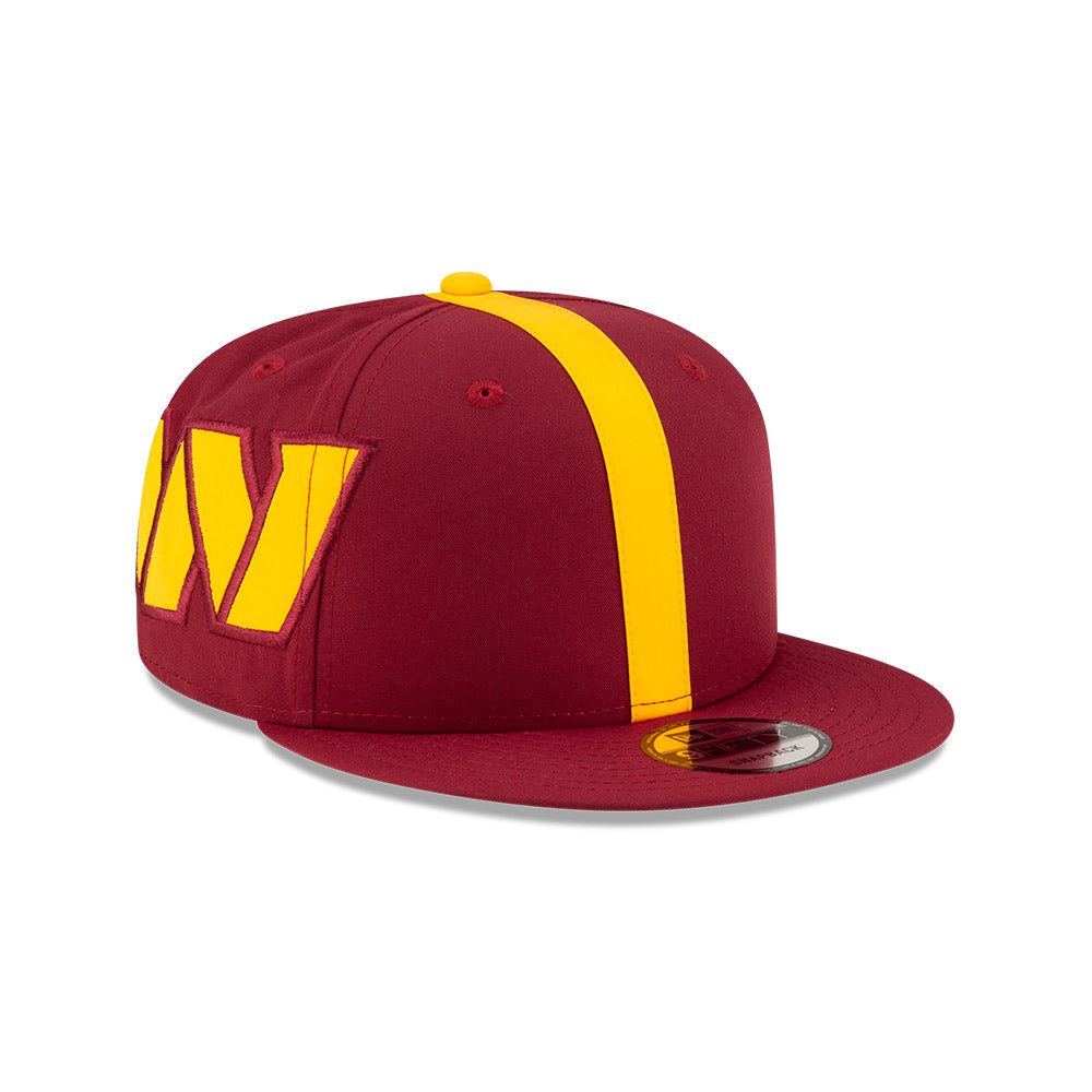 Washington Commanders New Era HELMET 9Fifty Snapback Hat - Burgundy/Yellow