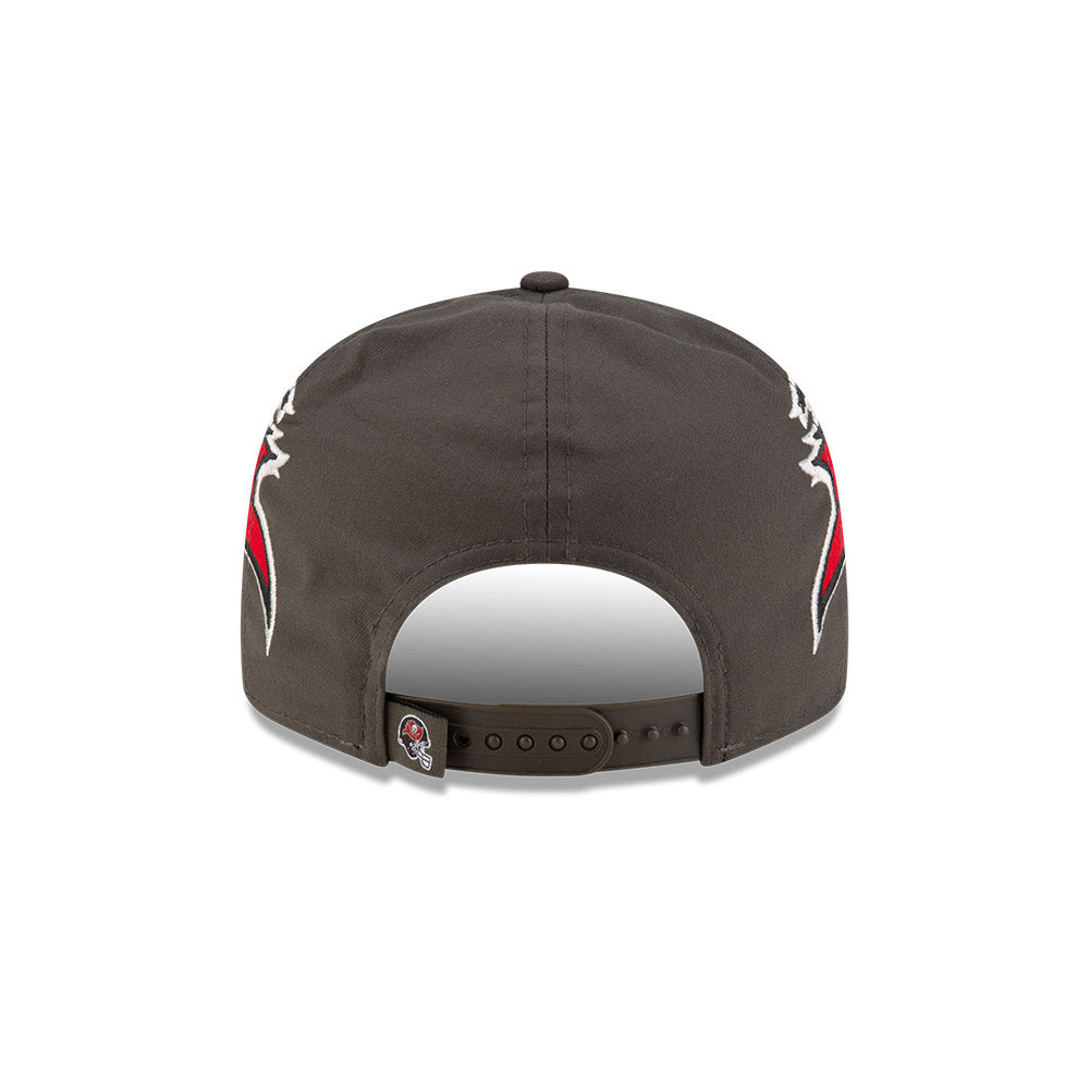 Tampa Bay Buccaneers New Era HELMET 9Fifty Snapback Hat - Pewter/Red