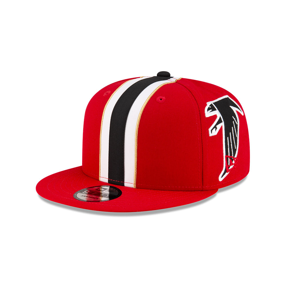 Atlanta Falcons New Era THROWBACK HELMET 9Fifty Snapback Hat - Red/Black