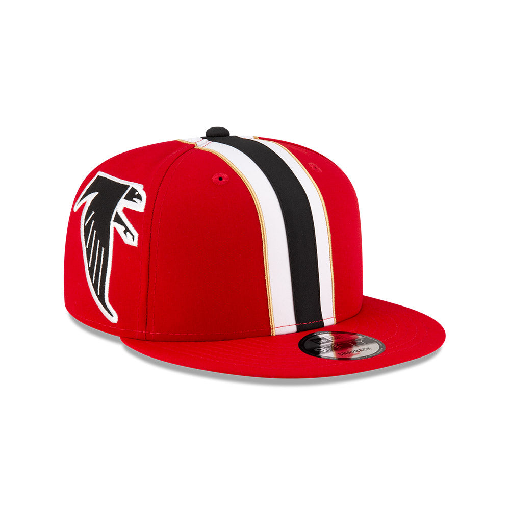 Atlanta Falcons New Era THROWBACK HELMET 9Fifty Snapback Hat - Red/Black