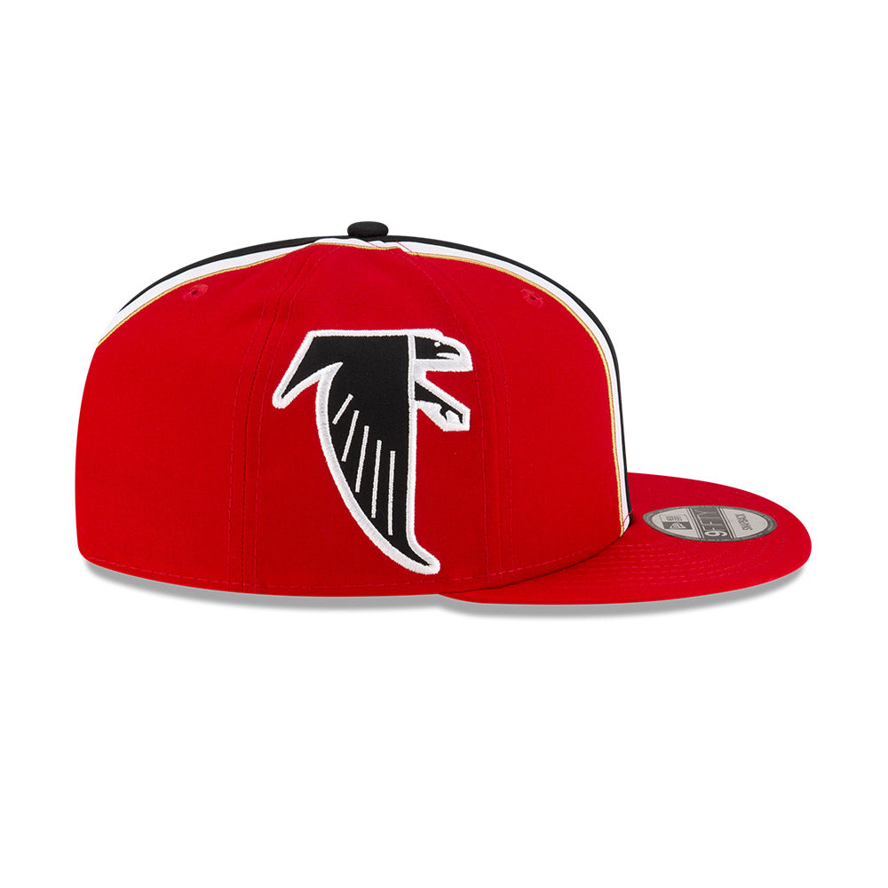 Atlanta Falcons New Era THROWBACK HELMET 9Fifty Snapback Hat - Red/Black