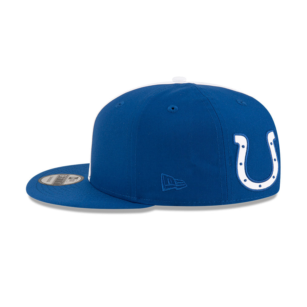 Indianapolis Colts New Era THROWBACK HELMET 9Fifty Snapback Hat - Royal/White