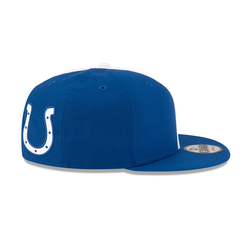 Indianapolis Colts New Era THROWBACK HELMET 9Fifty Snapback Hat - Royal/White