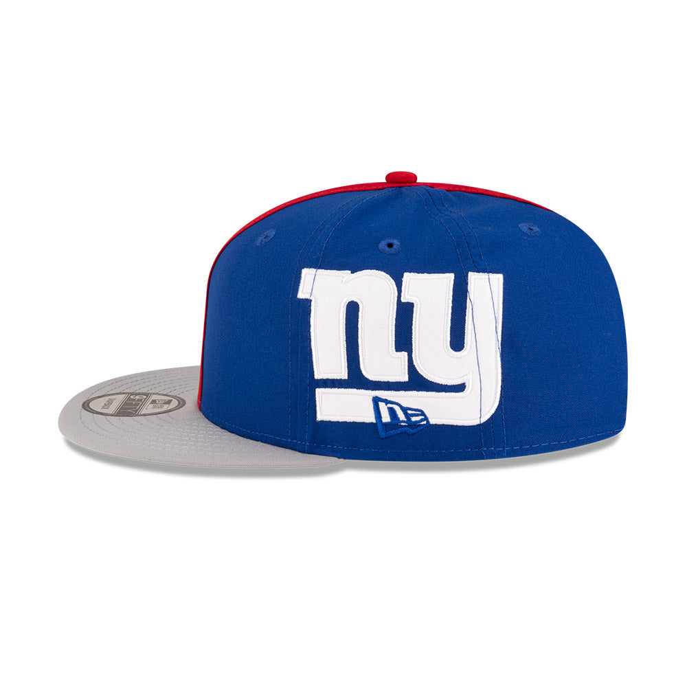 New York Giants New Era HELMET 9Fifty Snapback Hat -Blue/Gray