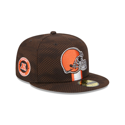 Cleveland Browns New Era 2024 Sideline 59FIFTY Fitted Hat -Brown