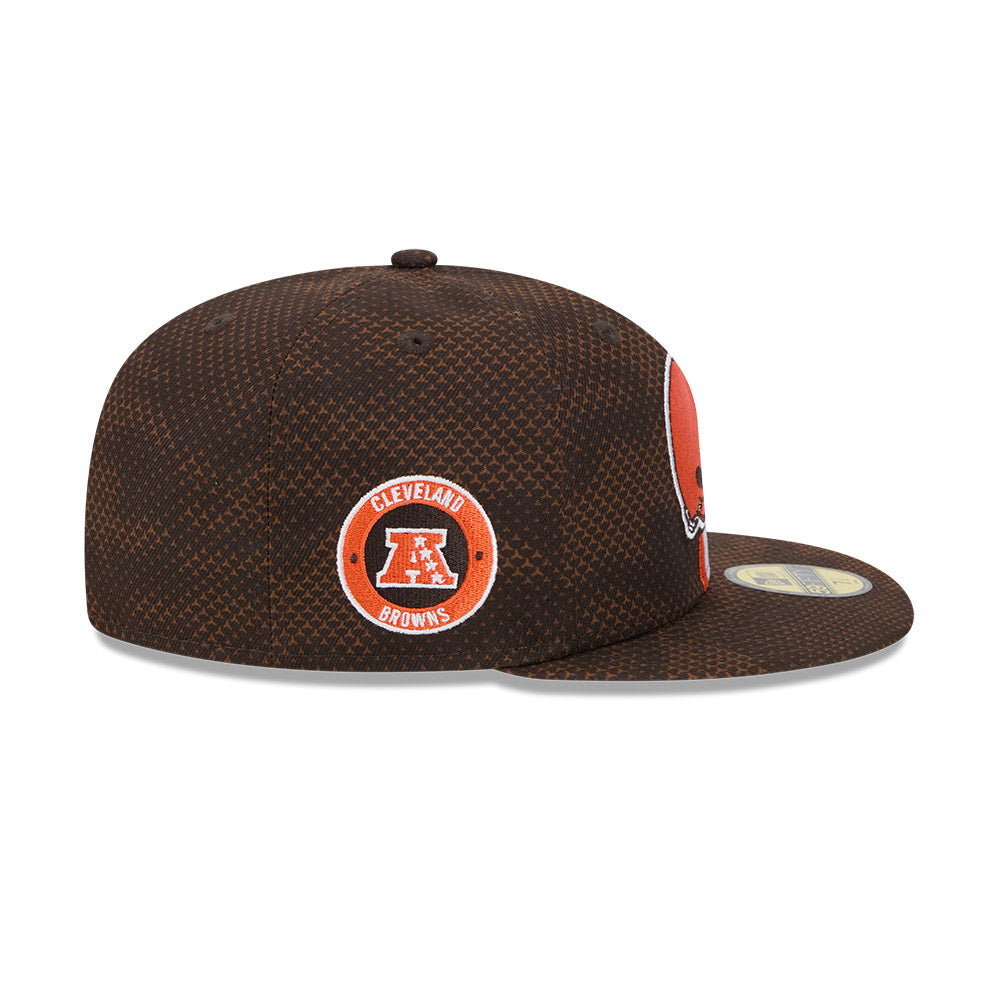 Cleveland Browns New Era 2024 Sideline 59FIFTY Fitted Hat -Brown