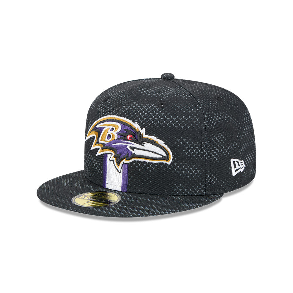 Baltimore Ravens New Era 2024 Sideline 59FIFTY Fitted Hat - Black