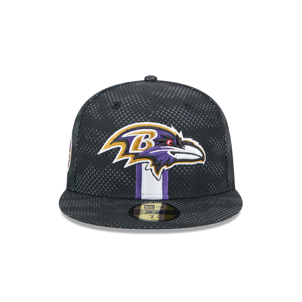 Baltimore Ravens New Era 2024 Sideline 59FIFTY Fitted Hat - Black