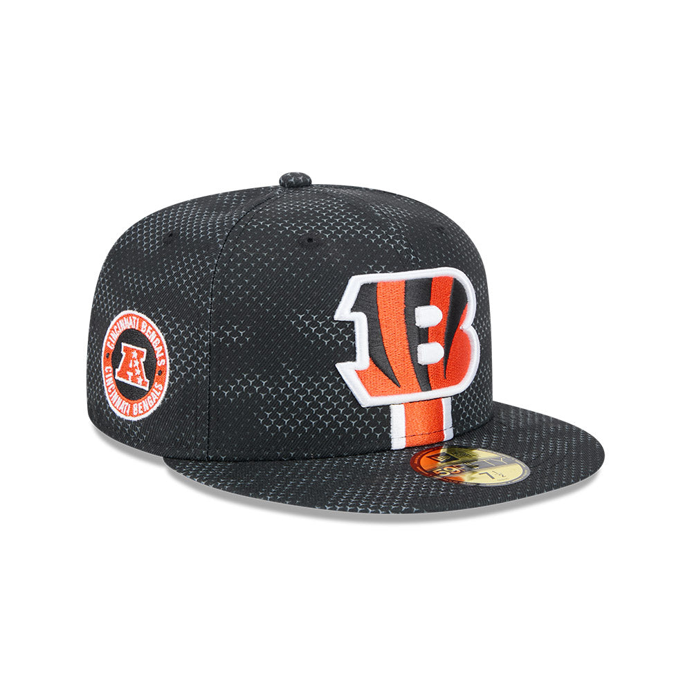 Cincinnati Bengals New Era 2024 Sideline 59FIFTY Fitted Hat - Black