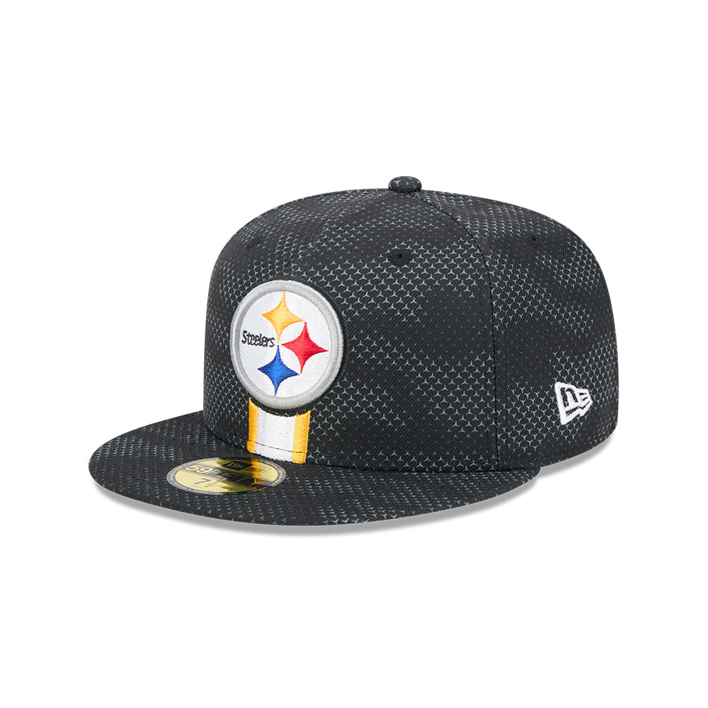 Pittsburgh Steelers New Era 2024 Sideline 59FIFTY Fitted Hat - Black