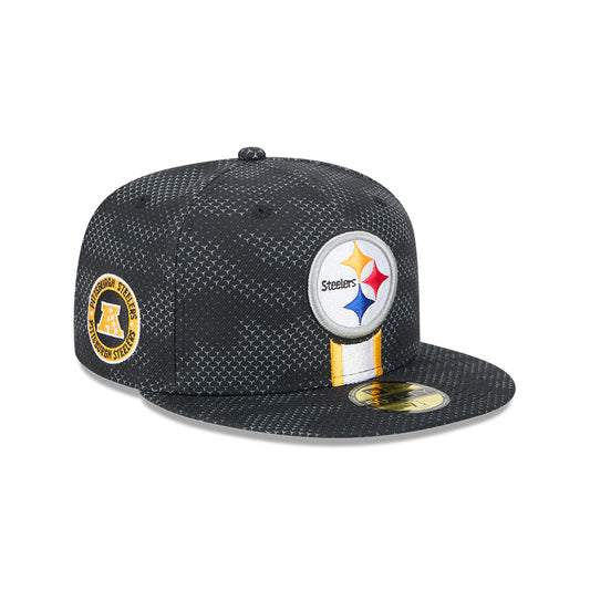 Pittsburgh Steelers New Era 2024 Sideline 59FIFTY Fitted Hat - Black