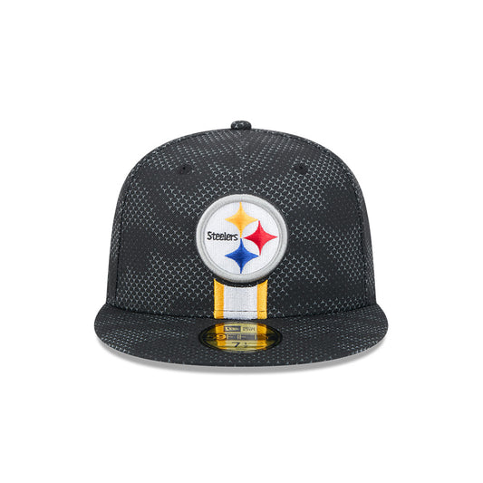 Pittsburgh Steelers New Era 2024 Sideline 59FIFTY Fitted Hat - Black