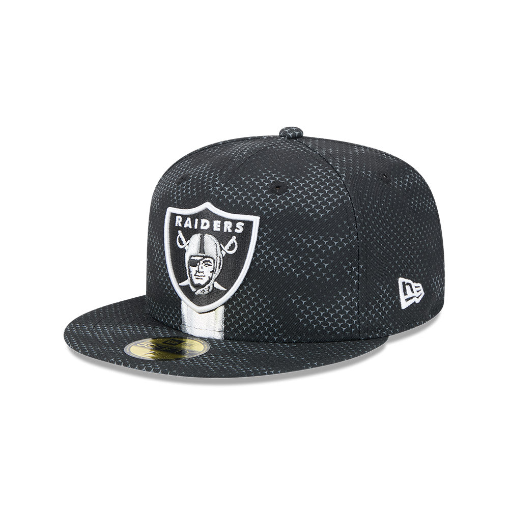 Las Vegas Raiders New Era 2024 Sideline 59FIFTY Fitted Hat - Black