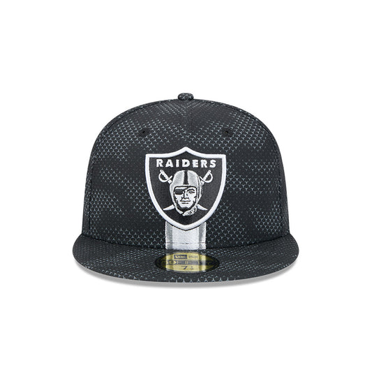 Las Vegas Raiders New Era 2024 Sideline 59FIFTY Fitted Hat - Black