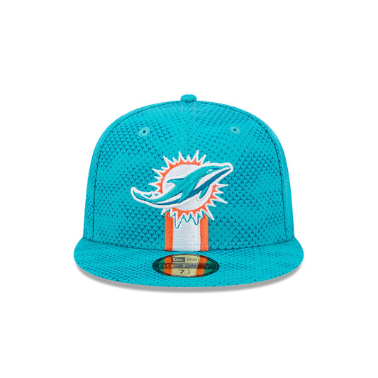 Miami Dolphins New Era 2024 Sideline 59FIFTY Fitted Hat - Aqua