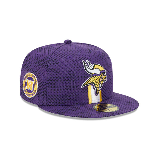 Minnesota Vikings New Era 2024 Sideline 59FIFTY Fitted Hat - Purple