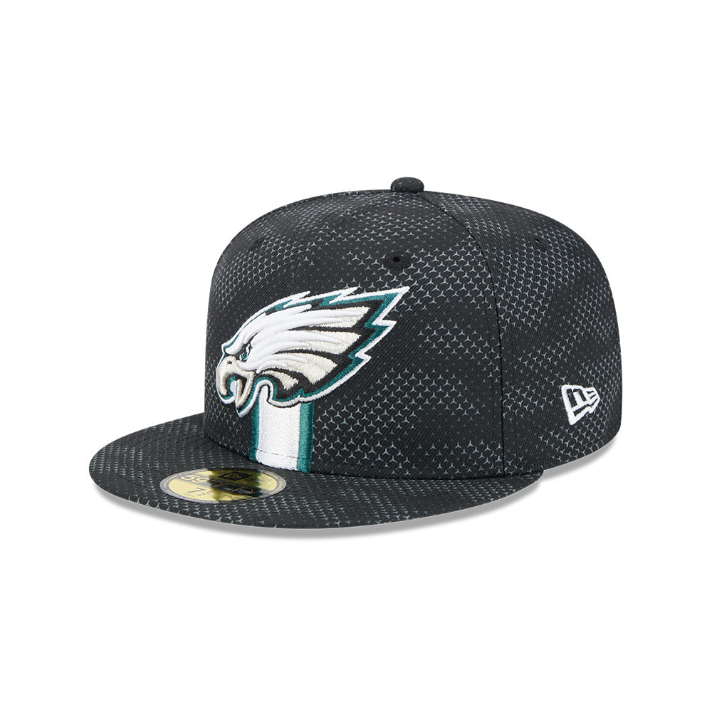 Philadelphia Eagles New Era 2024 Sideline 59FIFTY Fitted Hat - Black